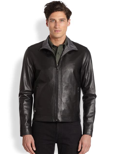 michael kors leather jacket price|michael kors leather jacket men.